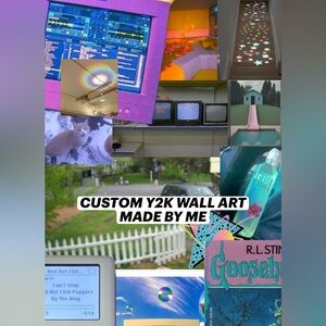 CUSTOM Y2K WALL ART MADE BY ME